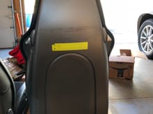 Driver side power sport seat with alcantara center - rear