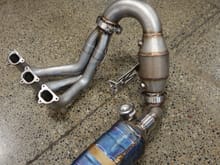 Dundon Long Tube Catted Street Header System for 991.1/991.2 GT3/RS (muffler not included)