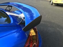 GT4 Matte Carbon Wing ends and Gurney Flap