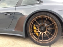 Really enjoying the look of these bronze colored wheels vs the stock black ones.