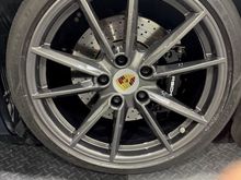 Power coated Titan Dunkel Metallic - 0C6 with old silver center caps