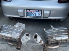 NOS 997.1 S non-valved mufflers 