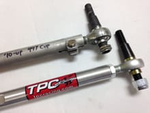 TPC Racing adjustable rear toe links features a greater range of adjustment than the latest 997Cup car design to accommodate cars with varying ride heights and other geometry changes. TPC Racing offers full setup support for their suspension components.