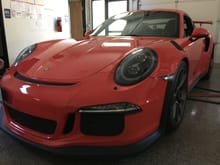 991 GT3RS at Dundon for Race Header install