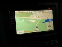 GPS - daytime map, also has a dark night map.