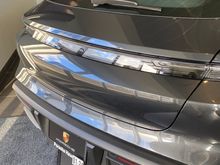 Pre-delivery prep completed - Black Porsche Lighting rear