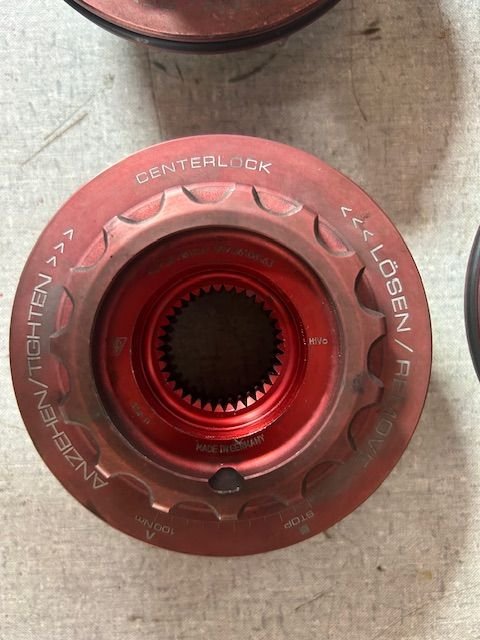 Wheels and Tires/Axles - Red 997.2 Centerlock set - Used - Fort Worth, TX 76001, United States