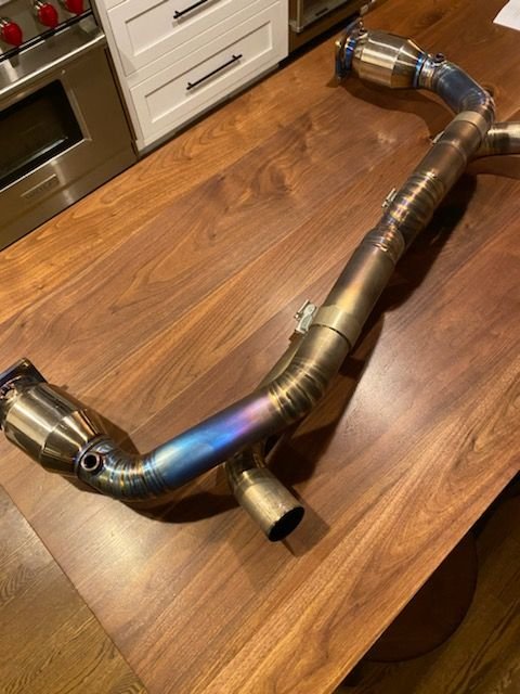 Engine - Exhaust - Porsche 996 TT & GT2 Titanium X Pipe Exhaust - Used - 2001 to 2005 Porsche 911 - Pewaukee, WI 53072, United States