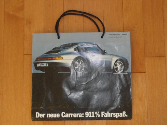 promotional bag for the 993 launching $15.