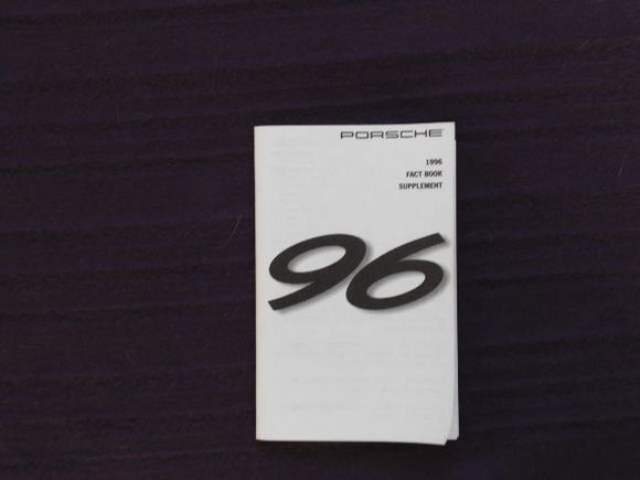 54 pages booklet fact book everithing you need to know on the 96 911 series in a Pocket size book.$30.