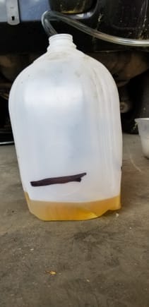 Marked the gallon jug at 2.37 pints.