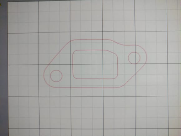 Image of OEM gasket scanned into Silhouette