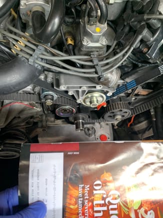Timing belt, thermostat, water pump and pulleys and bolts  replaced last week (July 2022)