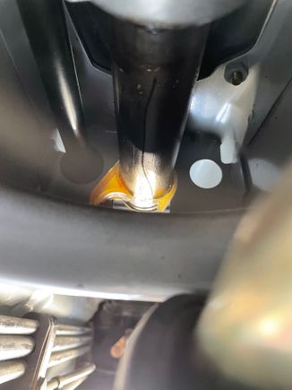 Grommet disintegrated From inside