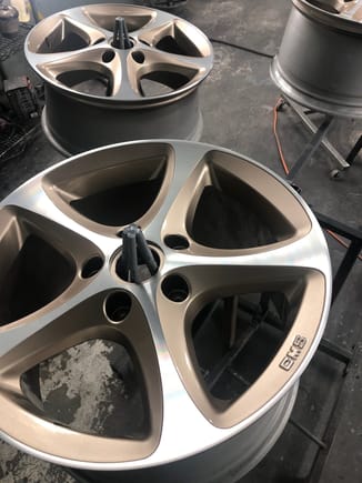 928 wheels curing after ceramic coating