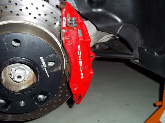 the old red finish applied by a PO on the car!