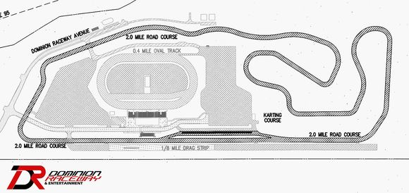 Trackmap courtesy of Dominion Raceway!