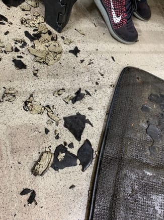 50 years of crap stuck in back of carpet 