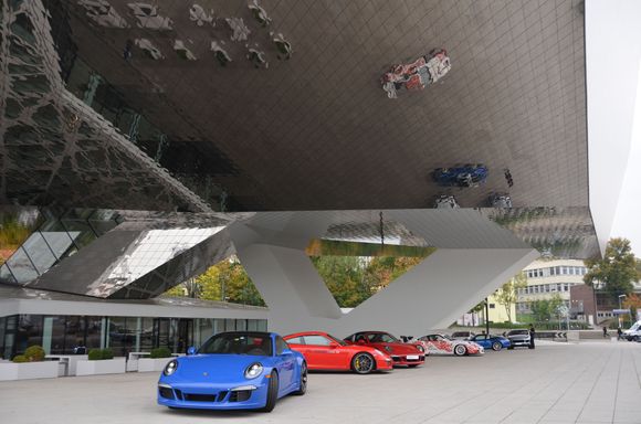 Mr. Blau at the Porsche Museum