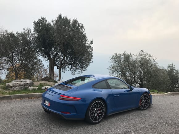 Above Lake Garda, northern Italy (and wearing winter tires)