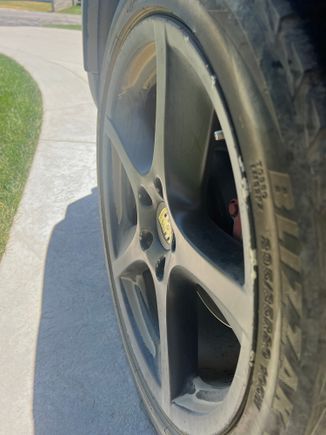 front is more dished than rear (this is rear)