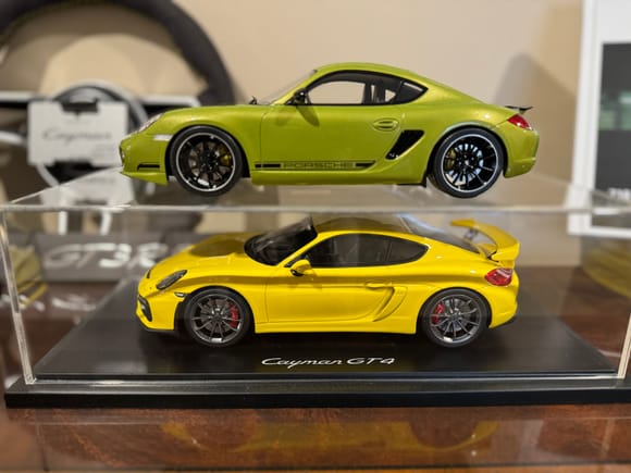Compared to the 981 Racing Yellow GT4 (we owned one, along with an Agate Grey 981 GT4)