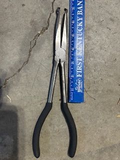 7” hose pliers were crucial.