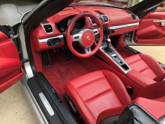 Red floormats