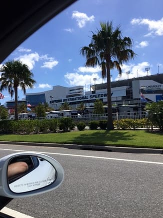 First time seeing Daytona, this place is HUGE! crazy, seemed to stretch forever.