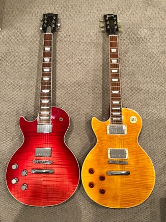 Red=$4k real. On right...Chinese fake Slash model LP