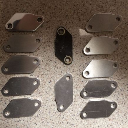 Porsche 928 2V water jacket blanking plates