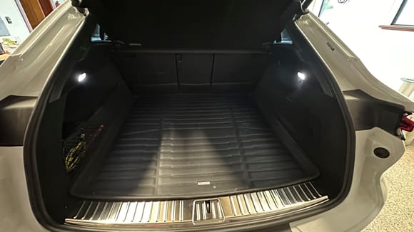 Tuxmats cargo and rear seat back protectors.  '24 Cayenne Base Coupe