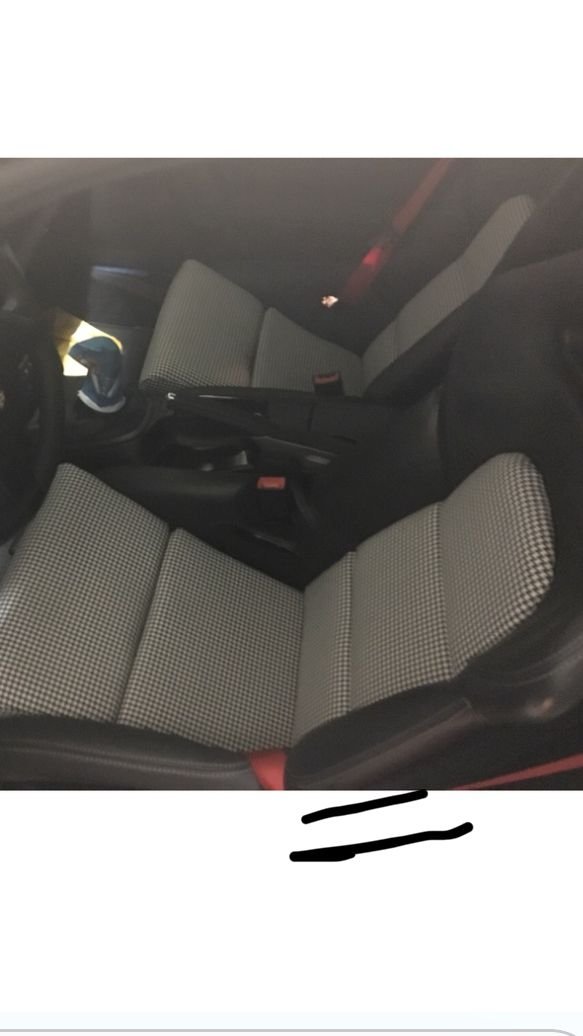 Accessories - GT2 bucket Houndstooth seat Inserts - Used - 2010 to 2011 Porsche GT3 - Dublin, CA 94568, United States