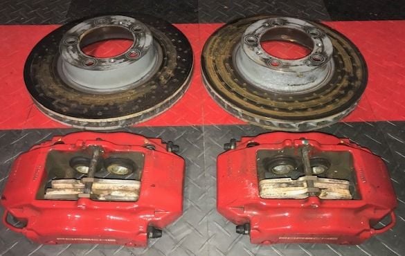 Brakes - Big Red Brembo Caliper/Rotor/Pad front set - Used - 1999 to 2006 Porsche 911 - 1999 to 2006 Porsche Boxster - Haworth, NJ 07641, United States