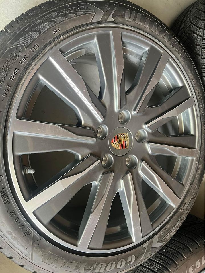 Wheels and Tires/Axles - 20” OEM Porsche Taycan Tequipment Wheels w/ Goodyear Ultragrip Wheels Tires TPMS Caps - Used - Summit, NJ 7902, United States