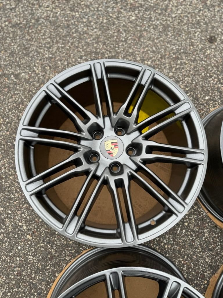 2019 Porsche 911 - OEM 21" Porsche 958 Cayenne Sport Edition Wheels in Kingsport Grey (Powder-coated).Condition - Wheels and Tires/Axles - $2,000 - Plymouth, MN 55447, United States