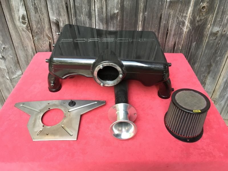 FS Porsche 996 GT3R carbon fibre plenum / intake manifold + restrictor