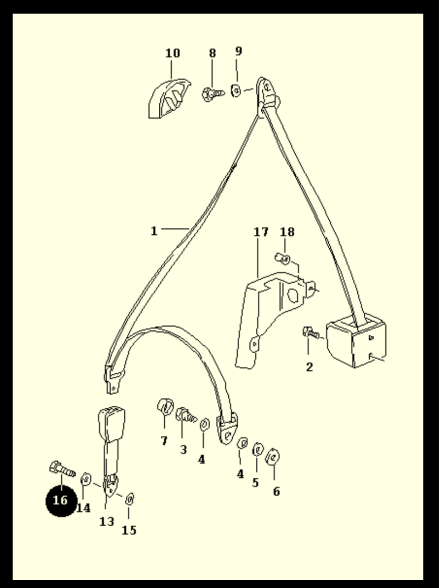 Seat Belt Buckle Bolt Torque...once again Rennlist Porsche