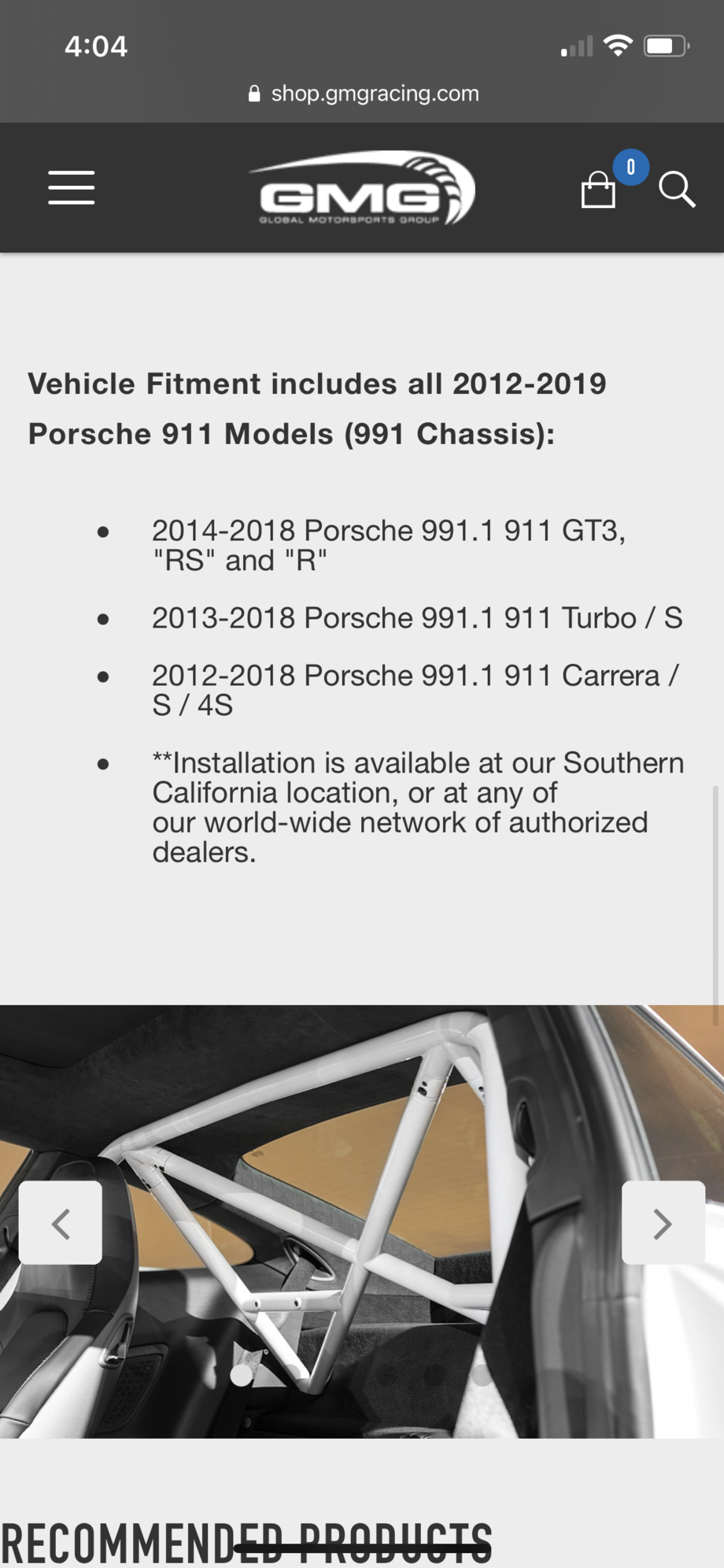 Miscellaneous - Gmg rsr cage for 991 - Used - 0  All Models - Fort Lauderdale, FL 33312, United States