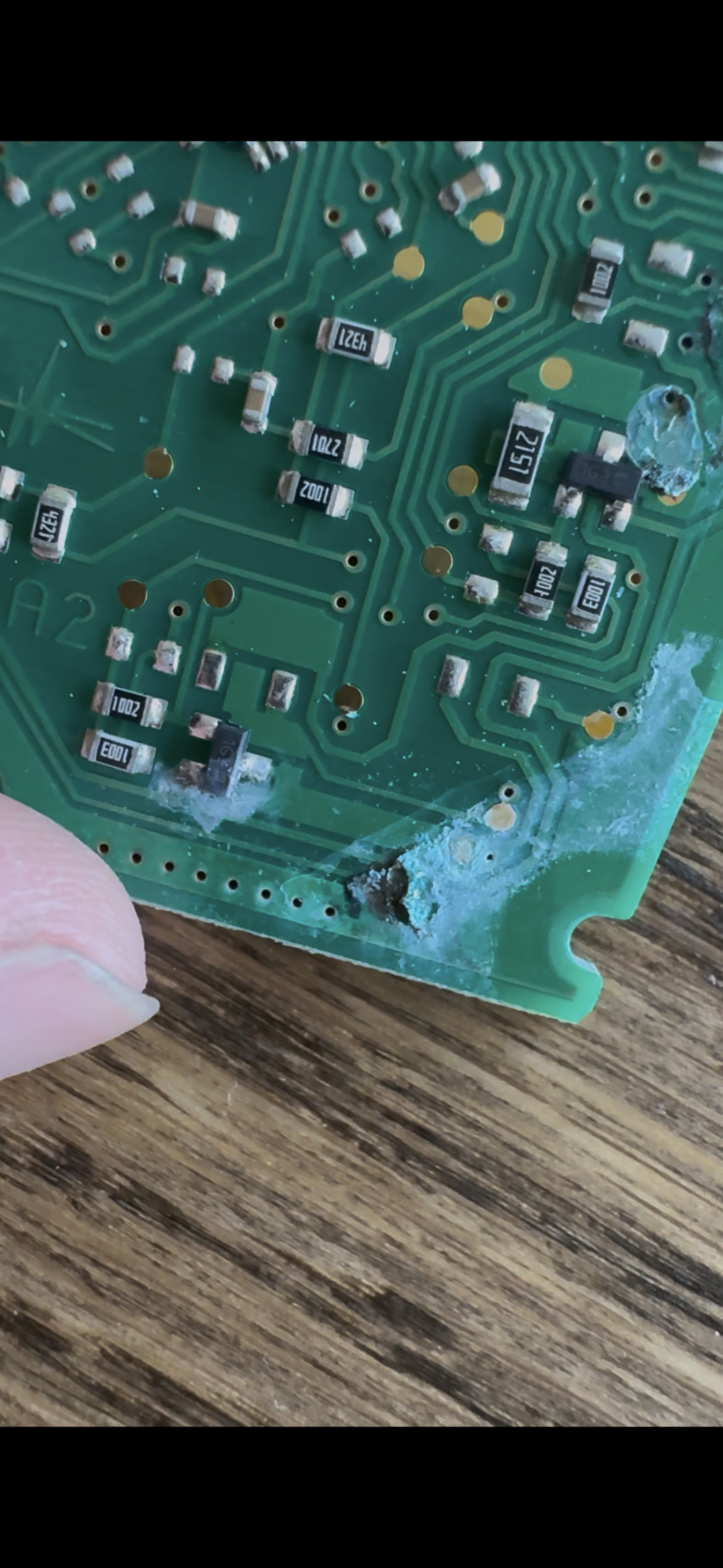 Front side of the circuit board
