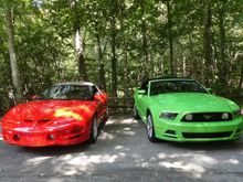 2001 T/A and 2014 GT