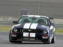 2006 champ car testing fontana california usa champ car mustang racer on track 3