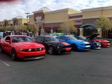 Cars &amp; Coffee, Mustang Alley, 12/29/2012