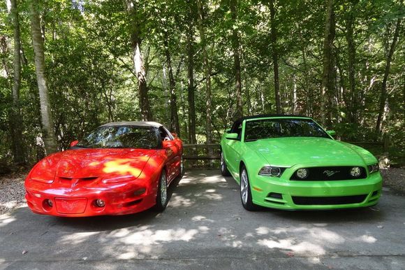 2001 T/A and 2014 GT
