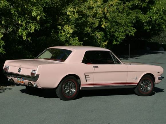 1966 pink coupe side