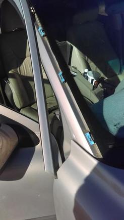 Not that "epic" i know, but hilarious. Not fifteen miles after my dad gave me the pink slip, im driving it home and this trim decided it wasnt coming with us.  Luckily my buddy had the window down and grabbed it as it was beating the s%@t out of the roof of my car. LOL..........cont.