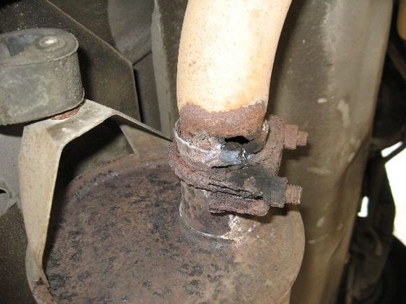 Muffler &amp; exhaust rusted out.
