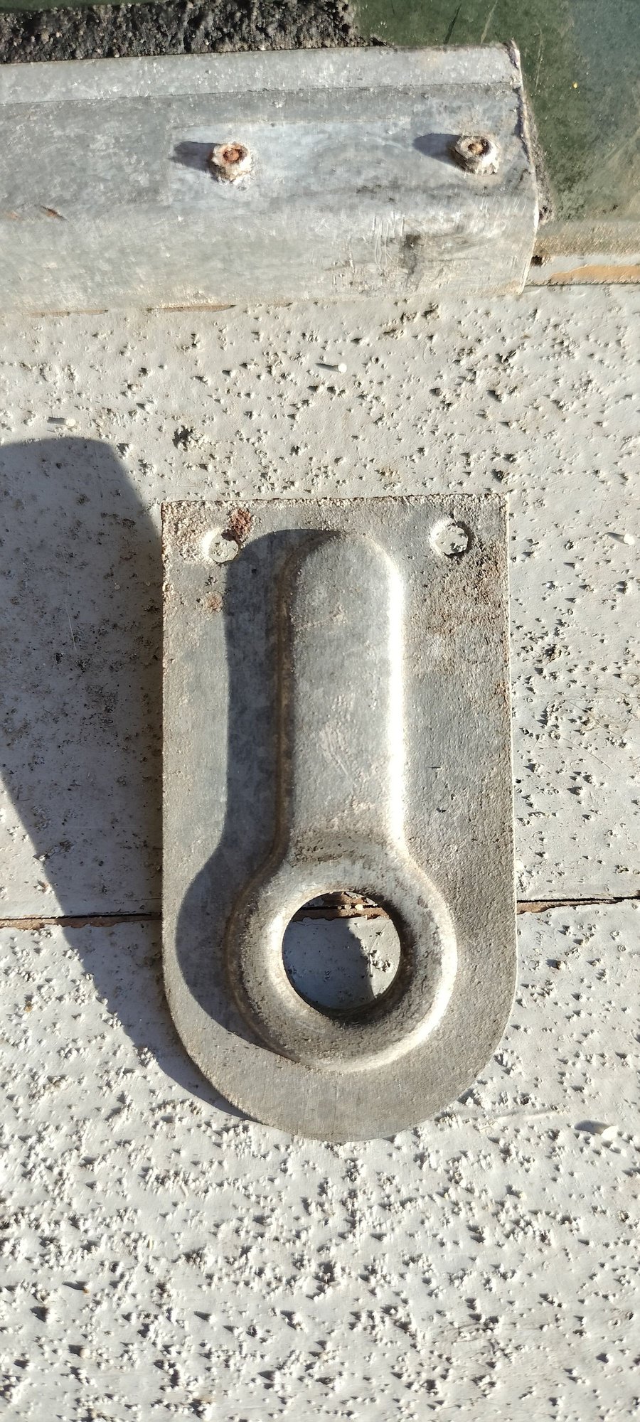 Front Bracket & Rivets - 240 Driver's Door Window