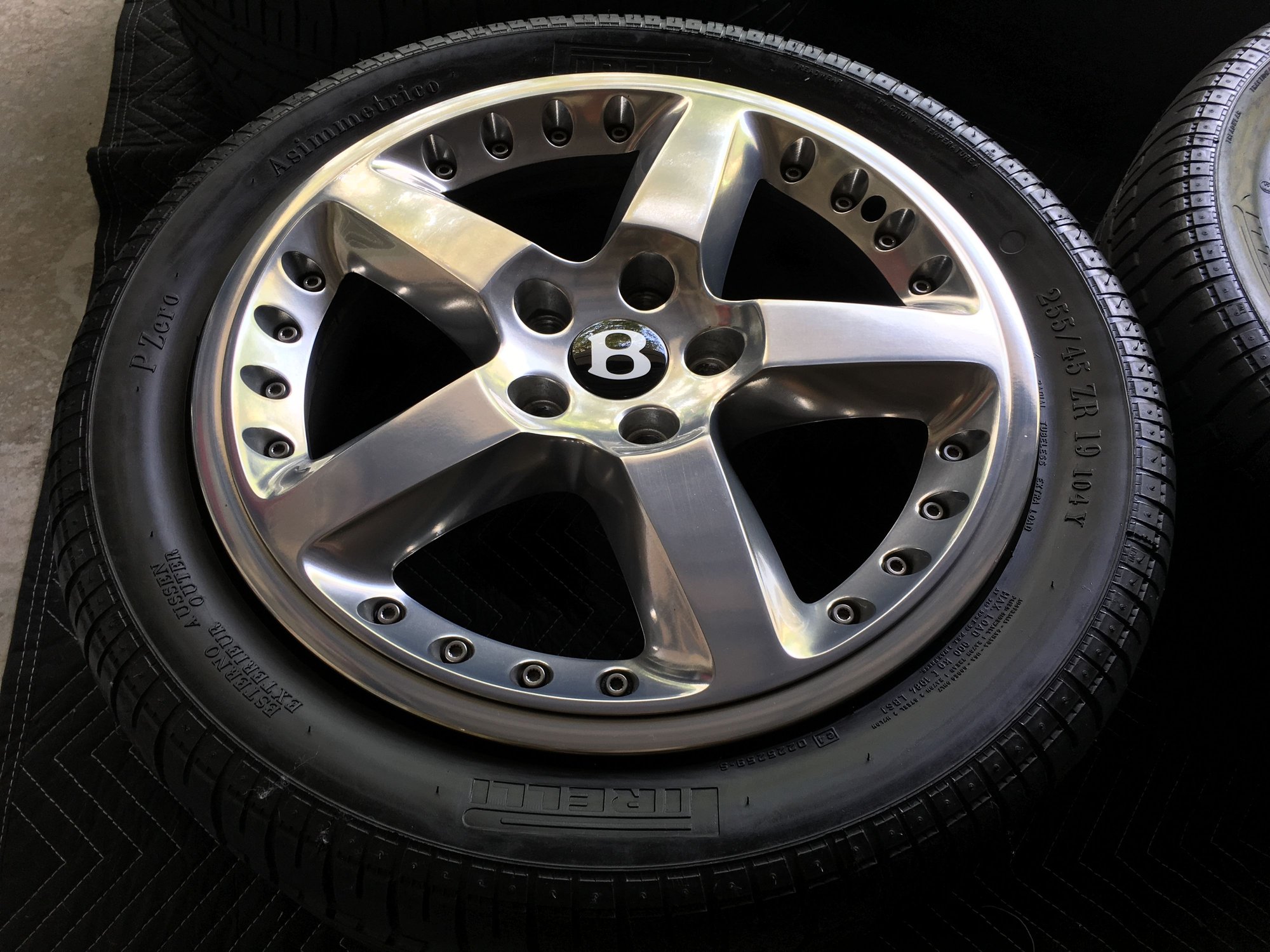 Bentley Arnage 19" Wheels & Pirelli Tires - OEM Genuine - Set of 4