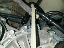 Fluid coming through the line